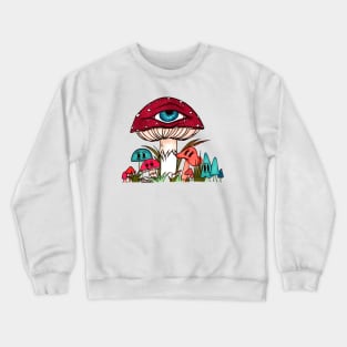 Toadstool and friends Crewneck Sweatshirt